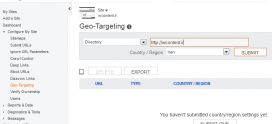 ابزار Geo Targeting