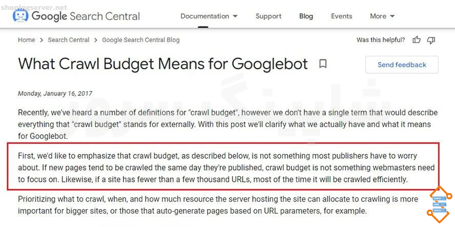 بودجه خزش چه مفهومی برای ربات‌های گوگل دارد؟
