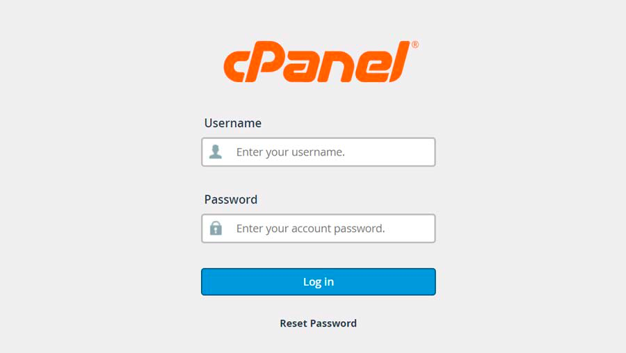 cPanel-login-page