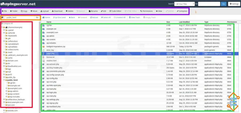 file manager cpanel