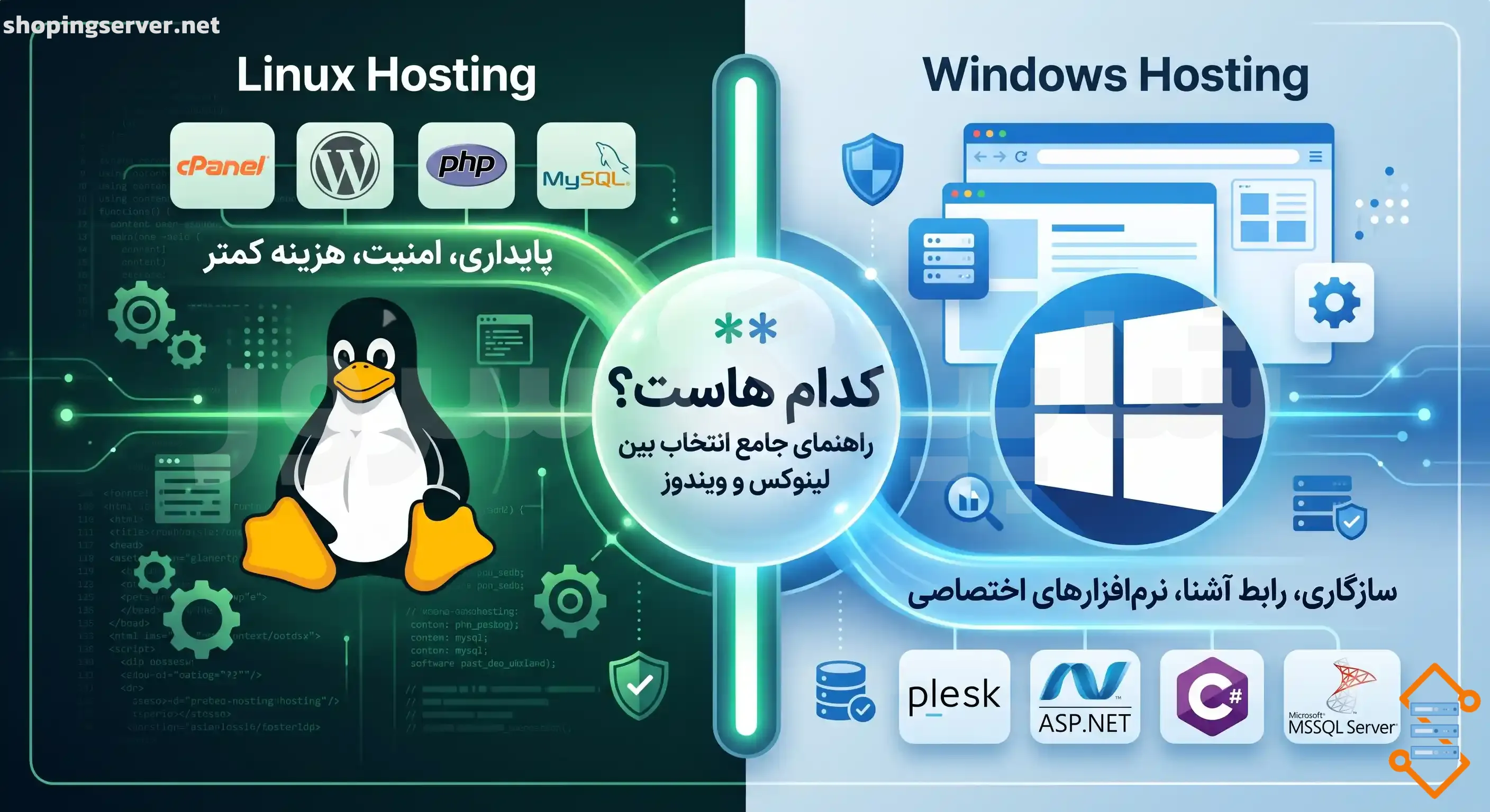 windows-linux کدام هاست
