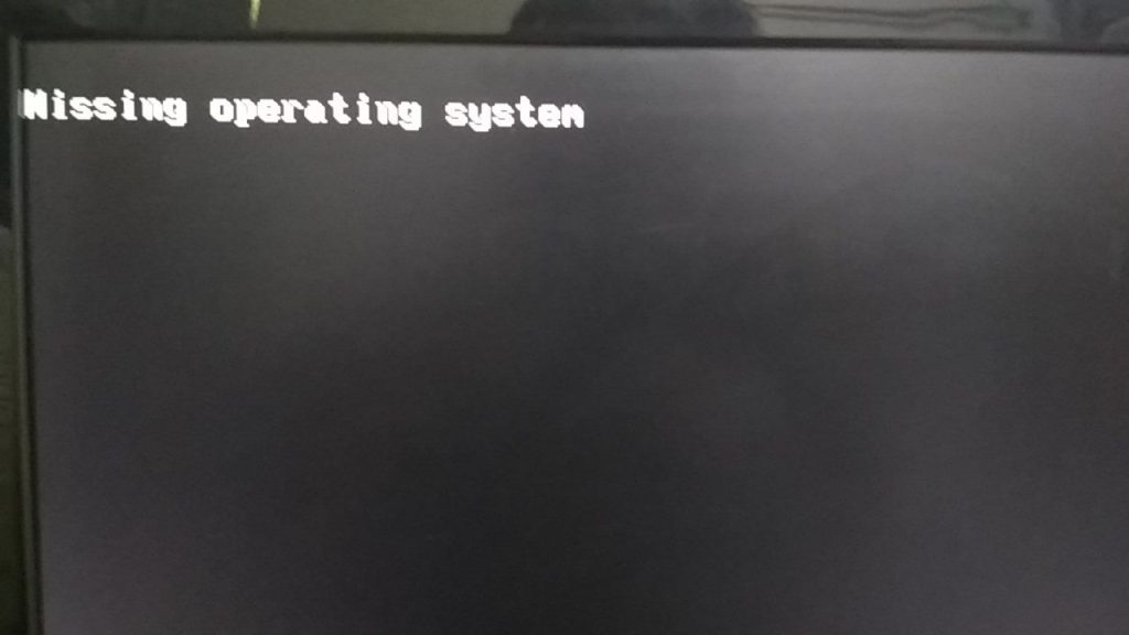 Missing Operating System