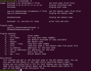 hostname