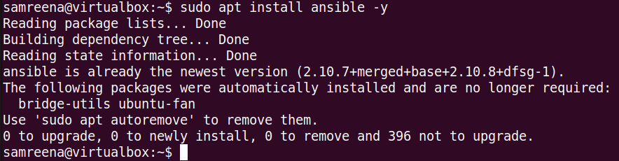 install ansible